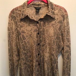 Guess snakeskin print top size XL
